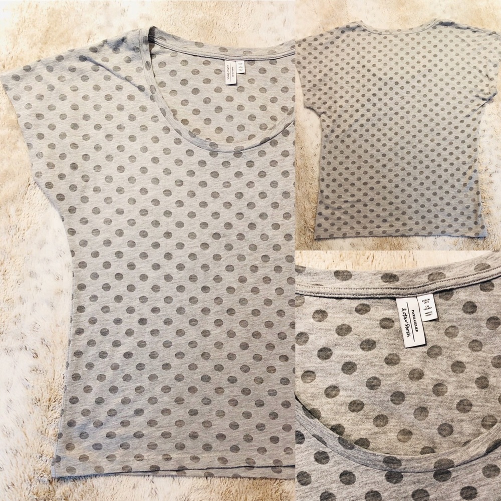 Paris Atelier & Other Stories Polka Dot Gray Shirt